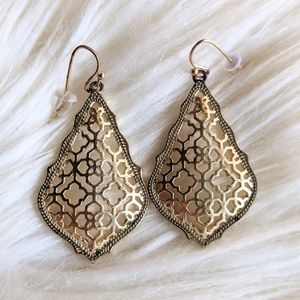 Kendra Scott Addie Filigree Gold earrings